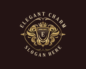 Elegant Royal Crest logo design