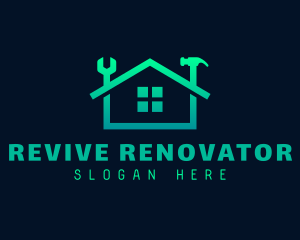 Renovator - House Repair Tools logo design