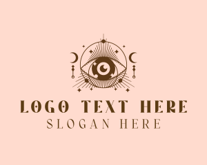 Foresight - Moon Eye Boho logo design