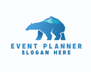 Creative Agency - Winter Ice Polar Bear logo design