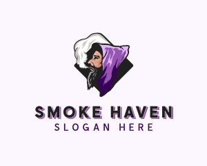 Smoking Wizard Vape logo design