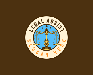 Paralegal - Law Justice Scales logo design