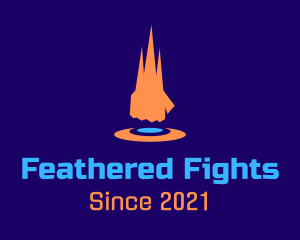 Fighter Hand Punch  logo design