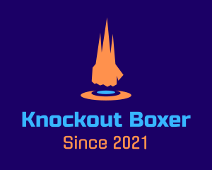 Boxer - Fighter Hand Punch logo design