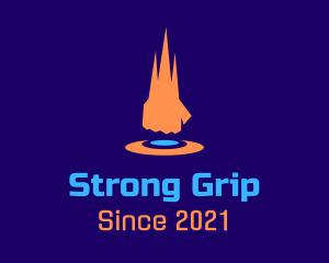 Grip - Fighter Hand Punch logo design