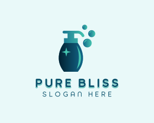 Soap Dispenser Sanitation logo design