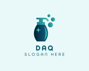 Disinfection - Soap Dispenser Sanitation logo design