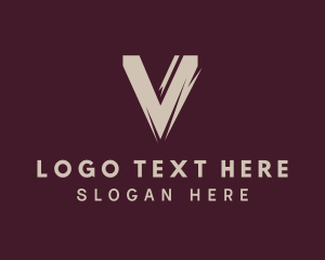 Firm - Generic Business Letter V logo design