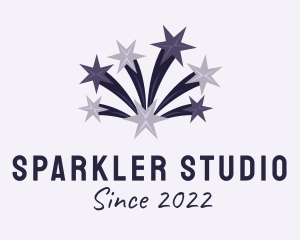 Sparkler - Purple Star Fireworks logo design