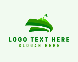 Pga - Green Golf Course logo design