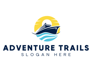 Ocean Cruise Transportation logo design