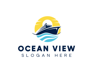 Ocean Cruise Transportation logo design