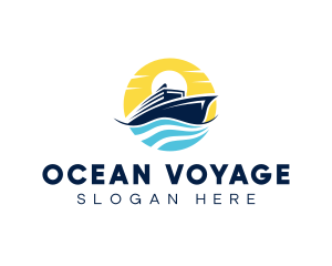 Ocean Cruise Transportation logo design