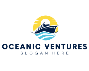 Ocean Cruise Transportation logo design