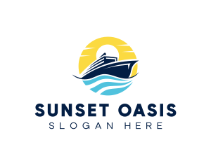 Ocean Cruise Transportation logo design