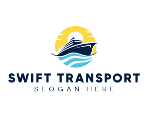 Ocean Cruise Transportation logo design