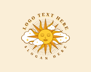 Sun - Mystical Summer Sun logo design