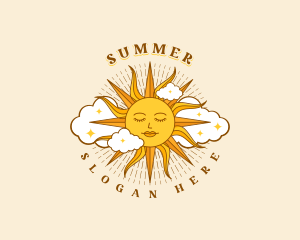 Mystical Summer Sun logo design