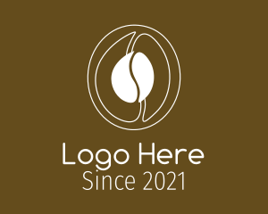 Latte - Coffee Bean Line Art logo design