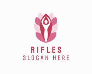 Wellness Yoga Flower  Logo