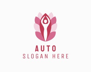 Wellness Yoga Flower  Logo