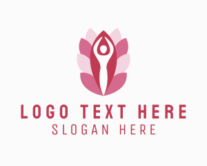 Wellness Yoga Flower  Logo