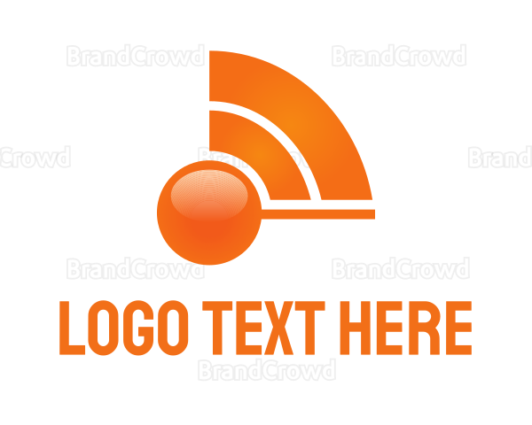 Orange Wave Signal Logo