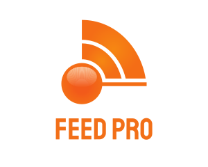 Feed - Orange Wave Signal logo design