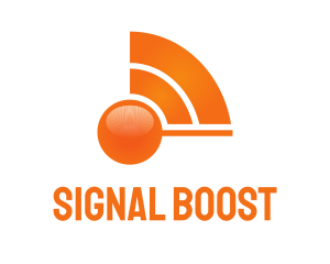 Orange Wave Signal logo design