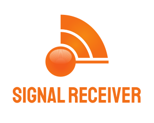 Orange Wave Signal logo design