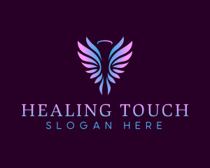 Angel Wings Halo logo design