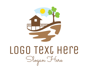 Sky - Beach House Resort logo design