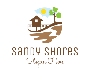 Beach - Beach House Resort logo design