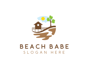 Beach House Resort logo design