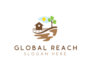 Beach House Resort logo design