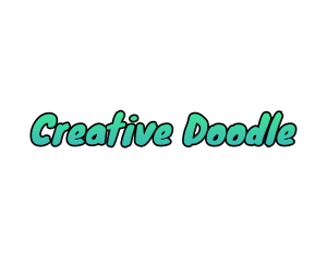 Funky Marker Doodle logo design