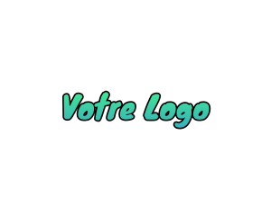 Writing - Funky Marker Doodle logo design