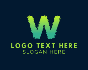 Science - Digital Tech Pixel logo design