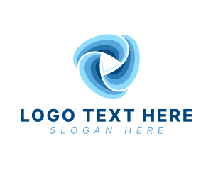 Play Button - Abstract Play Button logo design