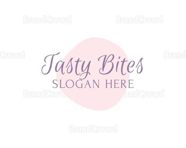 Watercolor Script Wordmark Logo