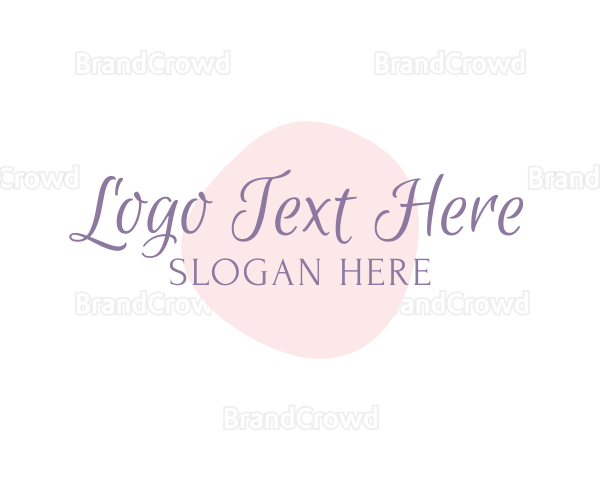 Watercolor Script Wordmark Logo