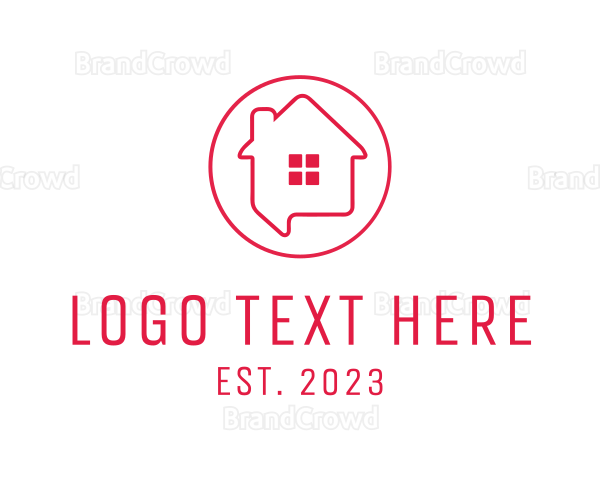 Housing Real Estate Chat Logo