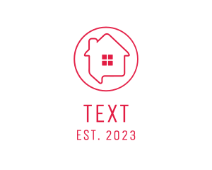 Housing Real Estate Chat logo design