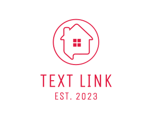 Sms - Housing Real Estate Chat logo design