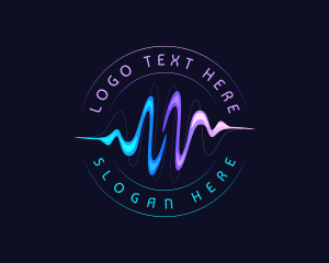 Radio - Music Sound Wave logo design