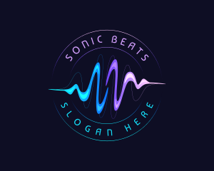 Music Sound Sonic Wave logo design