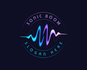 Music Sound Sonic Wave logo design