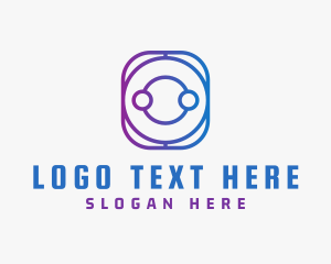 Gradient Digital Letter O Logo