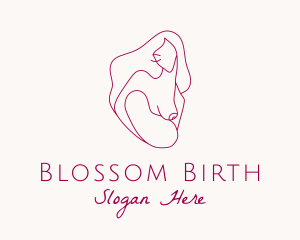 Breastfeeding Mother & Child logo design