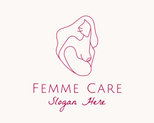 Gynecology - Breastfeeding Mother & Child logo design